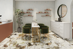 Carrelage en porcelaine verte de luxe Offre Spéciale 600*1200 Carrelage de sol et de mur en marbre brillant d'aspect haut de gamme pour carreaux de porcelaine muraux de salle de bain - Product Image 5