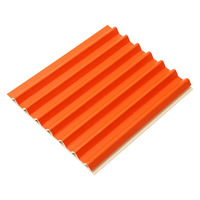 Panneaux muraux extérieurs WPC sans peinture, murs de fond triangulaires, grilles en fibres de bambou brut, forme personnalisée, grande muraille insonorisée
