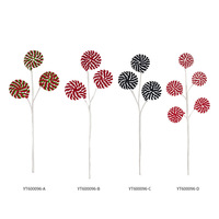 Sucettes en forme de branches d'arbre de Noël écologiques YATING modernes, 10-35 cm, décoration en peluche transfrontalière très vendue