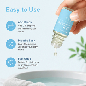 Espuma Limpiadora Orgánica Suave para Bebés con Logotipo Personalizado, Favorece el Sueño y Ayuda a la Respiración del Bebé, Gotas para Baño de Vapor para Bebés - Product Image 5