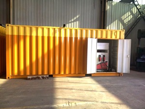 Station de ravitaillement en carburant portable antidéflagrante montée sur patins avec pompe, matériau Q235B, marque HENGQIANG - Product Image 1