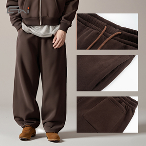 Conjunto de sudadera y pantalones deportivos holgados, conjunto de chándal grueso, ropa de calle, chándales de alta calidad para hombre - Product Image 3