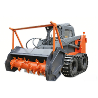 Broyeur forestier hydraulique robuste de 36 à 72 pouces pour défrichage, compatible avec chargeuses compactes
