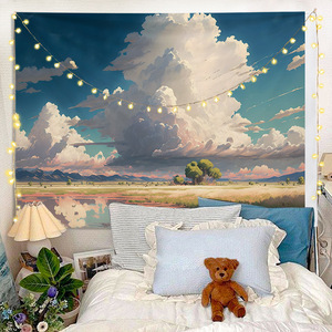 <span class=keywords><strong>Tapisserie</strong></span> murale contemporaine personnalisée, décorative, bon marché, sur le thème des anniversaires, lavable et écologique - Product Image 5