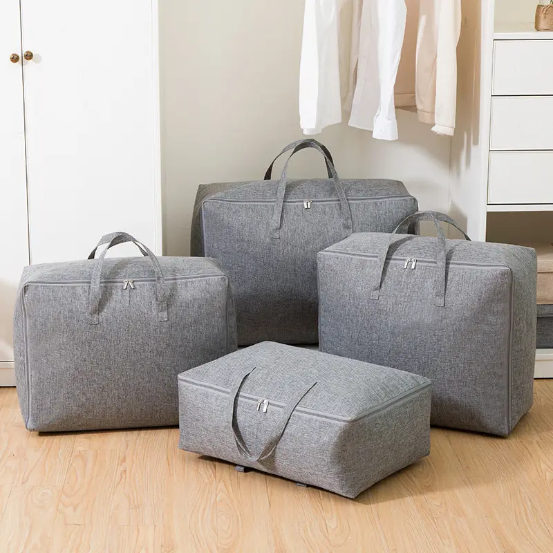 Custom Oxford Fabric Quilt Moisture-proof Storage Bag Large Clothes Dust Finishing Bag Luggage Travel Bags Organizer