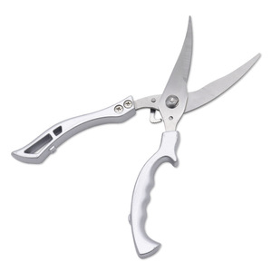 <b>Kitchen</b> <b>Scissors</b> Stainless Steel Straight Head For Home Use Multi Purpose Cutting Tool - Product Image 1
