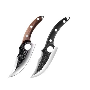 <span class=keywords><strong>Coltello</strong></span> da Disosso Professionale Forgiato a Mano in Acciaio Inossidabile ad Alto Tenore di Carbonio con Foro per il Dito per <span class=keywords><strong>Carne</strong></span>, Cucina e Attività all'Aperto - Product Image 1