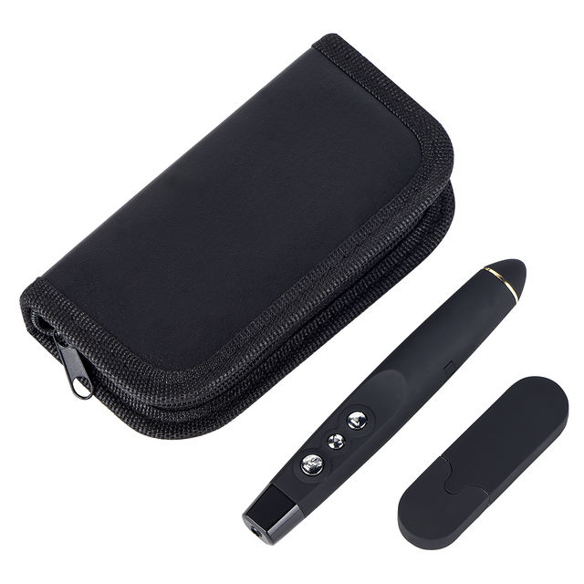 Wireless 2.4GHz USB Remote Control for Presentations Red Laser Pointer Presenter for Computer/Mac/Laptop