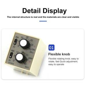 ダブルサイクルタイムリレーST3PR 10S 30S 60S AC220V/DC24Vベース付き - Product Image 5