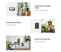 Personnaliser Pas de détail 7 8 10 pouces Android tablette RJ45 POE panneau d'écran tactile mural tuya ZigBee panneau de commande d'alarme incendie
