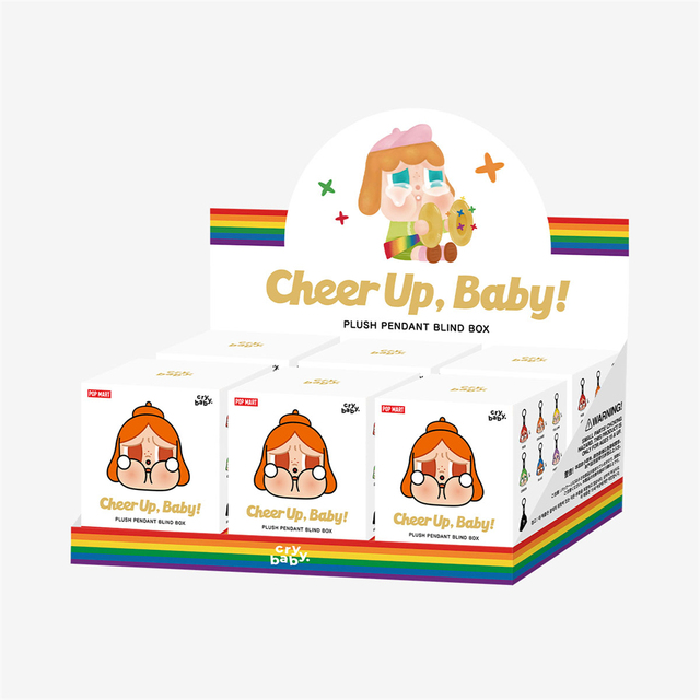 100% Original POP MART Crybaby Cheer up BABY! Series Plush Toys Pendant Blind Box