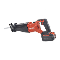 DEVON 5836-Li-20 OEM tronçonneuse électrique au Lithium scie alternative sans fil pour la coupe du bois en métal pour le bricolage et l'utilisation industrielle