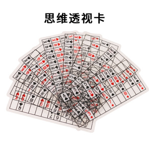 Tarjetas mágicas transparentes de 12x5cm, accesorios de plástico para trucos de magia juvenil - Product Image 3