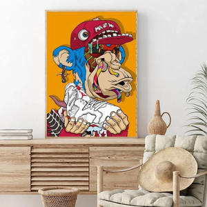 SQ 40*60cm Pop Art singe rue Graffiti impressions sur toile affiche mur Art Mafia toile peinture - Product Image 2