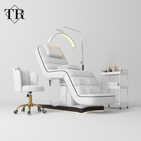 Cama de Belleza Eléctrica Turri - 3 Motores, Estructura de Acero Inoxidable, Uso en Interiores y Exteriores, Cama de Esteticista para Salón Comercial
