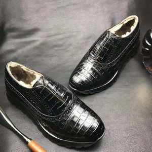 Goodyear, zapatos de marca a la moda para hombre, <span class=keywords><strong>zapatillas</strong></span> informales de piel de cocodrilo para hombre, <span class=keywords><strong>zapatillas</strong></span> de deporte de invierno con piel de cocodrilo, zapatos de moda de lujo para hombre - Product Image 5