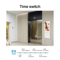 4g dual display papan iklan digital signage monitor tampilan lift 15 inci lift dinding android