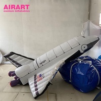 Avion gonflable pour événements et décoration, modèles de fusées gonflables suspendus pour exposition