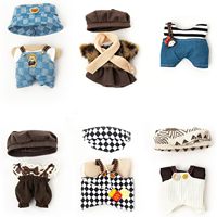 Pour Labubu 17cm poupées ensemble de robe élégante tenue de peluche mignonne avec accessoires ne comprenant pas la poupée