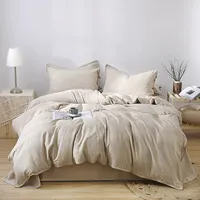 Sıcak satış yüksek kalite özelleştirilmiş % 100% pamuk keten yatak seti çarşaf