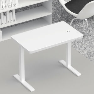 Bureau d'<span class=keywords><strong>ordinateur</strong></span> debout ergonomique et réglable de conception moderne Assemblage facile Acier inoxydable assis-debout Électrique réglable en hauteur - Product Image 1