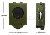 Ensemble de boussoles de poche en alliage d'aluminium Us Metal Compass Professional Hiking Camping Outdoor Survival Compass