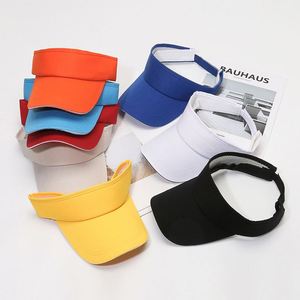 Custom Logo Sun Visor <b>Hat</b> <b>for</b> Summer | Breathable Outdoor Sports Cap with Wide Brim <b>for</b> UV Protection & Promotions - Product Image 4