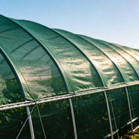 Filets d'ombrage solaires résistants aux UV en PEHD vert foncé pour l'agriculture et les serres de légumes