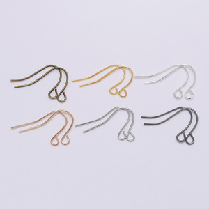 <b>Earring</b> <b>Hooks</b> 21x12mm Metal Plated For <b>Earring</b> Making DIY Jewelry Findings Components Batch Pack - Product Image 3