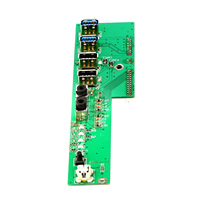 Placa de servidor de ordenador de 1 a 4 puertos USB 2,0, interruptor de alimentación y reinicio LED, PCB, conector LPT, chasis de placa única