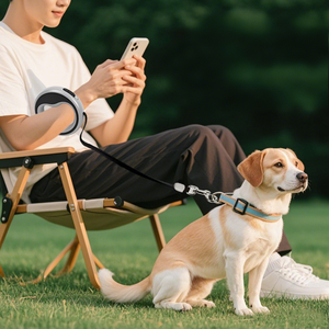 2025 nueva correa de perro retráctil automática ajustable con luz de Flash <span class=keywords><strong>LED</strong></span> brillante al por mayor correa de mascota personalizable - Product Image 6