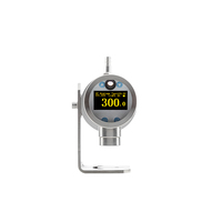 Pirómetro de Doble Color con Sensor Semiconductor, Termómetro IR de Acero Inoxidable sin Contacto, IP65, Ajustable, Relación 100:1, Resolución de 0.1°C, OEM