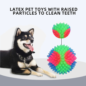 <b>Light</b> <b>up</b> <b>Dog</b> <b>Balls</b> Flashing Elastic <b>Ball</b> Bouncy Glow in the Dark Interactive Jumping Blinking <b>Dog</b> <b>Ball</b> Pet Toys - Product Image 2