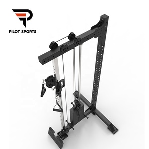 Equipo de gimnasio comercial Cable de una sola columna Lat Pull Machine Sistema de doble polea ajustable Pin Máquina de fuerza de selección de carga - Product Image 2
