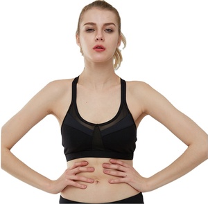 <span class=keywords><strong>Fitness</strong></span> Mujer Sexy Yoga desgaste de la Yoga de <span class=keywords><strong>las</strong></span> señoras de sujetador de alta apoyo Cruz Push Up Tops Sujetador deportivo - Product Image 1