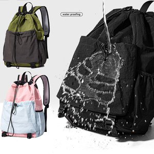 Lightweight Travel <b>Backpack</b> Gym <b>Drawstring</b> Bag Outdoor Sports <b>Drawstring</b> Tennis Badminton Bags Casual Sports <b>Backpacks</b> - Product Image 4