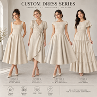 Robe Midi Femme Marque Privée, Tissée, Jupe Froncée, Col Carré, Manches Courtes, Taille Cintrée, Coupe Trapèze, pour Occasions Spéciales