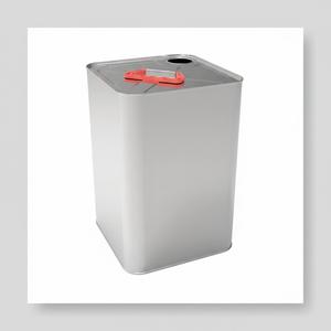 Kontensan Square <b>Metal</b> <b>Tin</b> Solvent Container 12 Liter 198x198x293mm Dimensions Turkey - Product Image 2