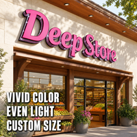 Letrero Personalizado para Edificio, Letrero LED 3D con Iluminación Frontal, Letras Iluminadas, Logotipo Comercial para Exteriores, para Lavado de Autos o Fachada de Tienda