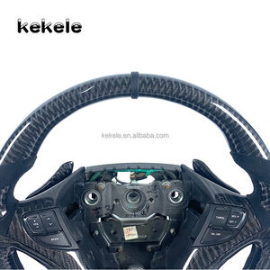 <span class=keywords><strong>Volante</strong></span> Personalizado de Cuero y Fibra de Carbono para Mejorar el Interior del Automóvil, Apto para Hyundai Sonata - Product Image 4