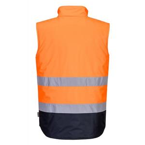 PORTWEST - S267ONRXL Calentador de cuerpo de dos tonos naranja/azul marino de alta visibilidad-EAN 5036108346349 ROPA DE TRABAJO DE LA HI-VIS - Product Image 2