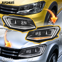 Projecteurs LED JUSHUN pour VW Caddy MK4 2015-2019, feux de circulation dynamiques LED, éclairage avant, amélioration des accessoires de voiture