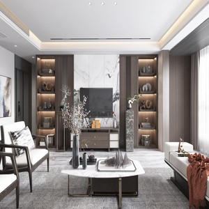 <span class=keywords><strong>Meuble</strong></span> <span class=keywords><strong>TV</strong></span> moderne en chêne sur mesure avec rangement extensible pour salon <span class=keywords><strong>et</strong></span> chambre à coucher - Meubles en bois, verre <span class=keywords><strong>et</strong></span> métal - Product Image 4