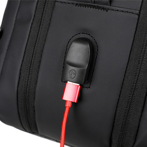 Sac à dos élégant pour ordinateur portable Sac à dos de voyage étanche avec USB et logo personnalisé extensible - Product Image 2