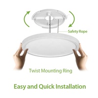 Spot lumineux Led rond en acier inoxydable avec inclinable, pour l'intérieur, 24/32W, montage en surface, sans panneau, 5CCT, nouvel arrivage