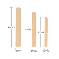 Bâtonnets de glace en bambou naturel de qualité alimentaire, écologiques, portables, petits, pour glaces maison