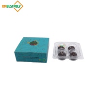 Boîtes cadeaux personnalisées pour Brigadeiros, 4 packs, emballage en papier, boîte pliante, boîtes à chocolat truffé avec insert pour bonbons sucrés