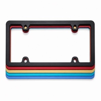 Support de plaque d'immatriculation de voiture personnalisé en aluminium, style premium, finition imprimée avec fixation sécurisée pour accessoires de véhicule