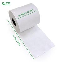 Etiqueta Térmica Continua sin Revestimiento, Rollo de Etiquetas Adhesivas de Papel Térmico para Recibos, 3 1/8"x170', Etiqueta de Sellado para Entrega de Comida Rápida