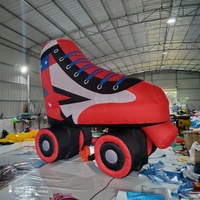 Chaussures à roulettes gonflables, modèle de ballon pour la publicité / événements sportifs personnalisés, décoration gonflable
